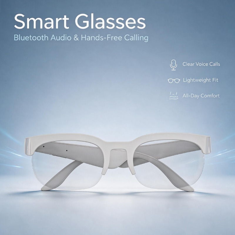 Photography Japanese - Echtzeit-Übersetzungs-Smart-Sonnenbrille mit Open-Ear-Bluetooth, UV-Schutz, Leichtgewichtige &