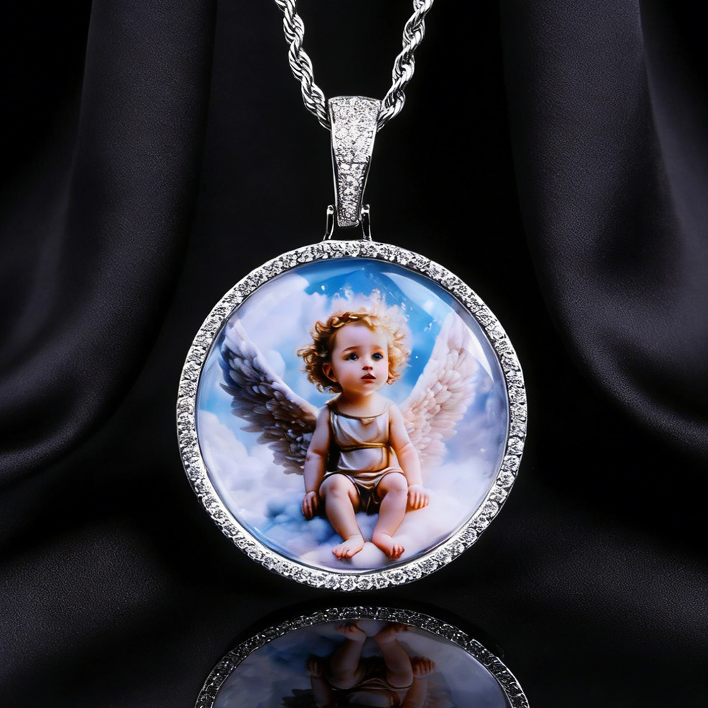 Photography Awards - NY Personalisierte Foto-Anhänger-Halsketten, Hip-Hop-Schmuck, personalisiertes Erinnerungsbild,