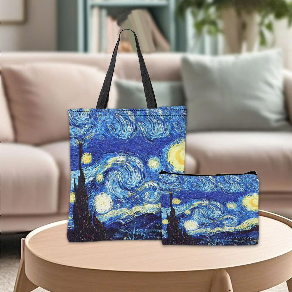 Photography Art - Tragetasche der Van Gogh-Serie, Kosmetiktasche, Ölgemälde,