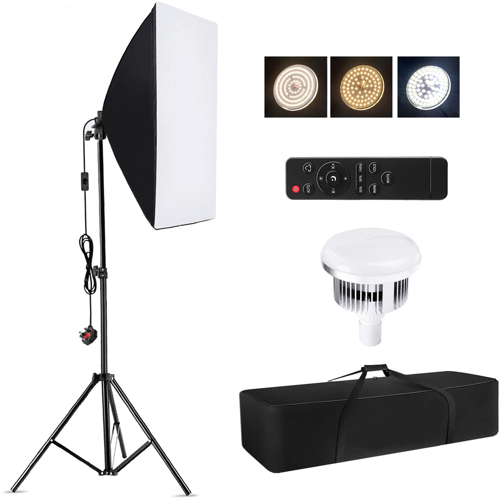 Photography Darkroom - Camnoon Studio Fotografie-Lichtset Softbox-Beleuchtungsset mit 85W