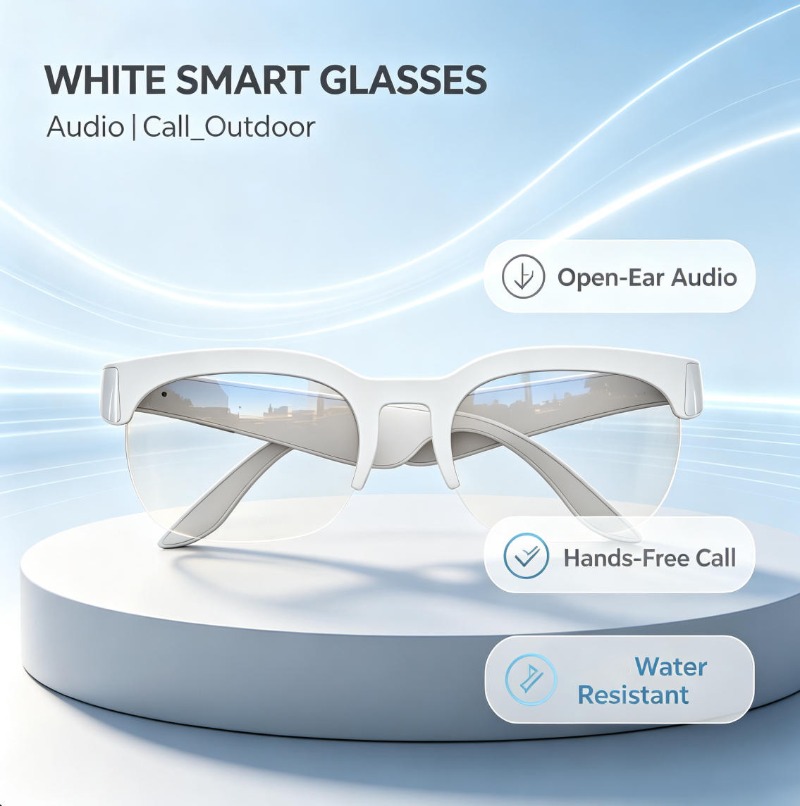 Photography Japanese - Echtzeit-Übersetzungs-Smart-Sonnenbrille mit offenem Ohrdesign, Bluetooth, UV-Schutz,