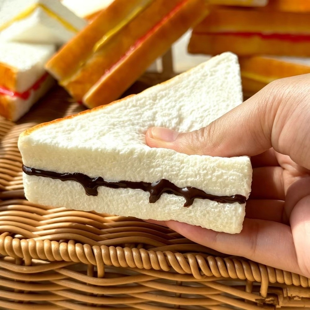Photography Of Food - Kreatives PU-Sandwich-Modell, weiches, realistisches Kunstbrot, Fotografie-Requisite,