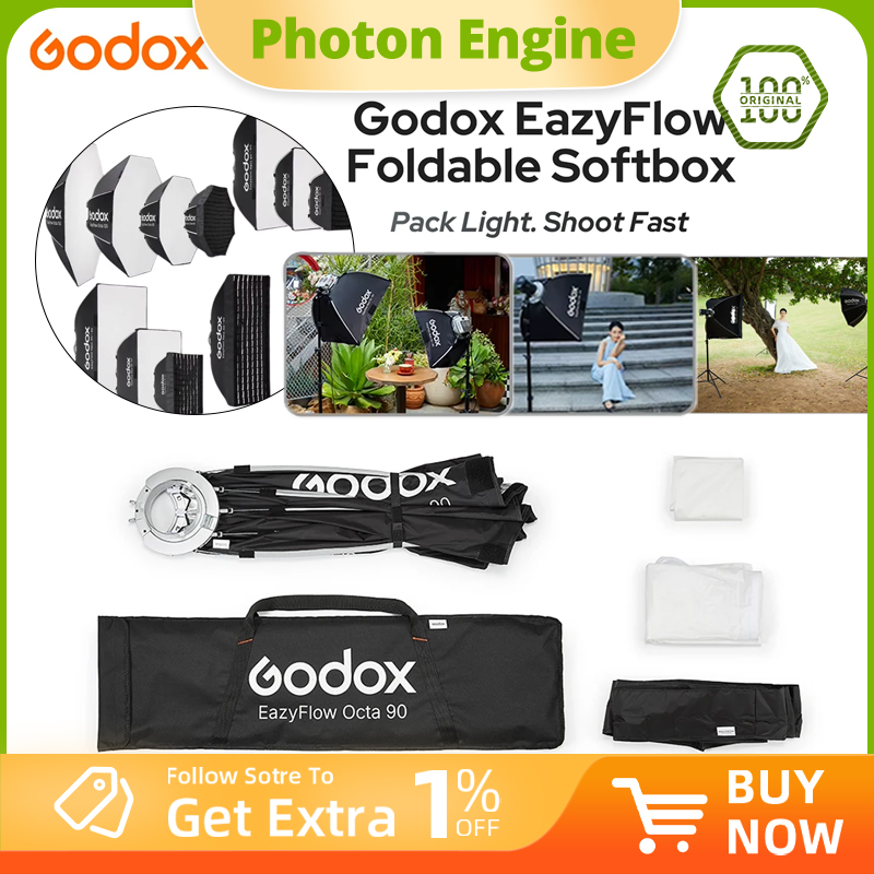 Photography Darkroom - Godox EazyFlow Serie Faltbare Softbox mit