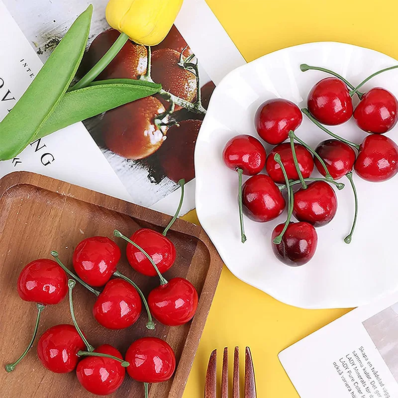 30Pcs Gefälschte Kirsche Simul – Photography Of Food Bewertung und Preis