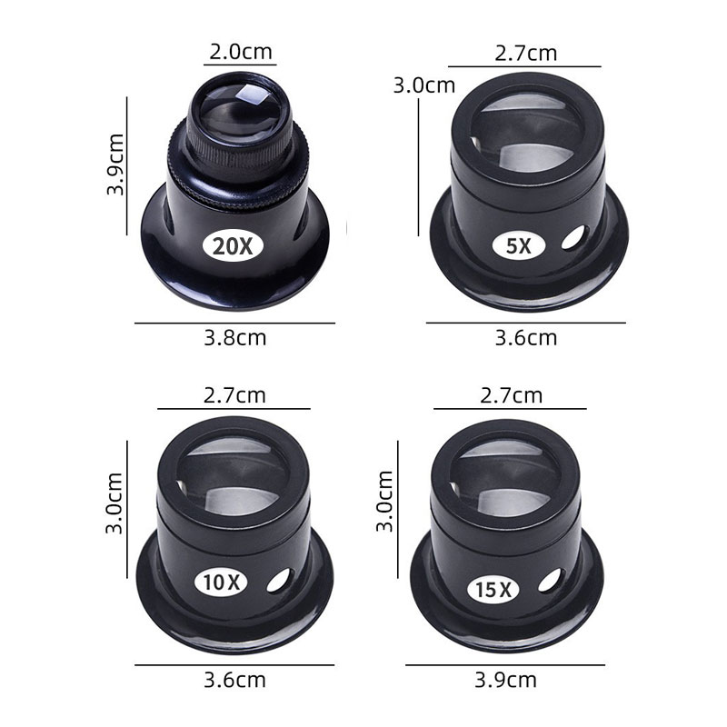 4-teiliges Set Monokular-Vergr – Eye Piece Magnifier Bewertung und Preis